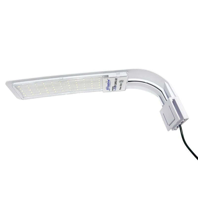 Λευκή λάμπα LED ενυδρείου Deebow Dee-302 με βάση στερέωσης και καλώδιο