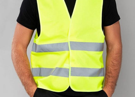 Γιλέκο έκτακτης ανάγκης One Size κίτρινο με ανακλαστικές λωρίδες
