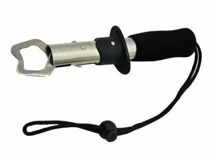 Μαύρο fish gripper ψαρέματος με μεταλλική δαγκάνα και ιμάντα καρπού