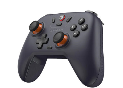 GameSir Nova Lite μωβ gamepad σε πλάγια όψη με μαύρα κουμπιά και πορτοκαλί δακτυλίους μοχλών
