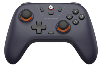 GameSir Nova Lite μωβ gamepad από μπροστά με δύο μοχλούς, D-pad και κουμπιά ABXY