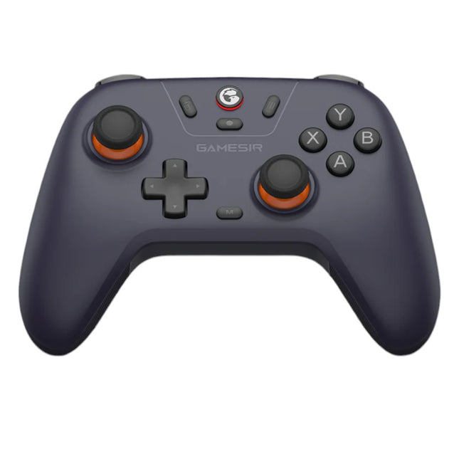 GameSir Nova Lite μωβ gamepad από μπροστά με δύο μοχλούς, D-pad και κουμπιά ABXY
