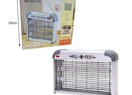 GECKO ηλεκτρική εντομοπαγίδα UV Pest Killer 12W με διαστάσεις συσκευασίας 27x24cm
