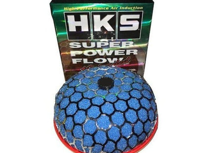 Μπλε φιλτροχοάνη HKS Super Power Flow Reloaded με κυψελωτό πλέγμα