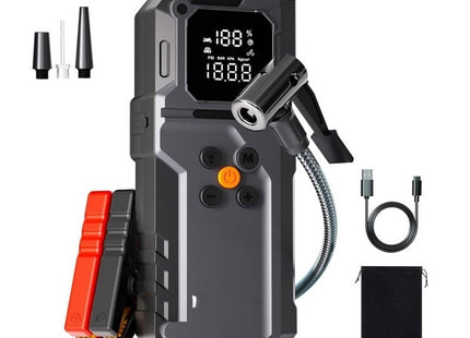 Φορητός εκκινητής μπαταρίας αυτοκινήτου 12V HL-06996 με τρόμπα αέρα και USB