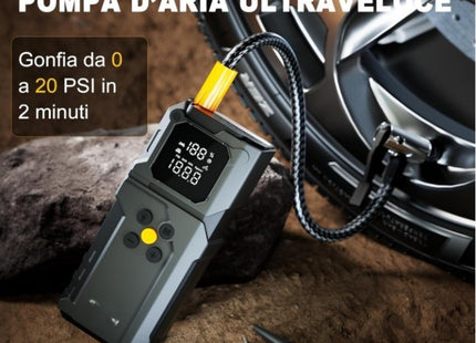 Φορητή τρόμπα αέρα 150 PSI HL-06996 για ελαστικά αυτοκινήτου και μοτοσυκλέτας