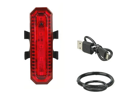 HO-JH-818 πίσω φανάρι ποδηλάτου LED με καλώδιο φόρτισης