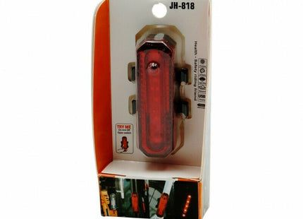 Συσκευασία JH-818 οπίσθιο φως ποδηλάτου USB