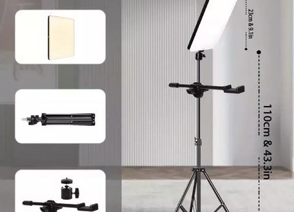 Σετ φωτισμού studio HYH-165 με φωτιστικό πάνελ και τρίποδο 110cm