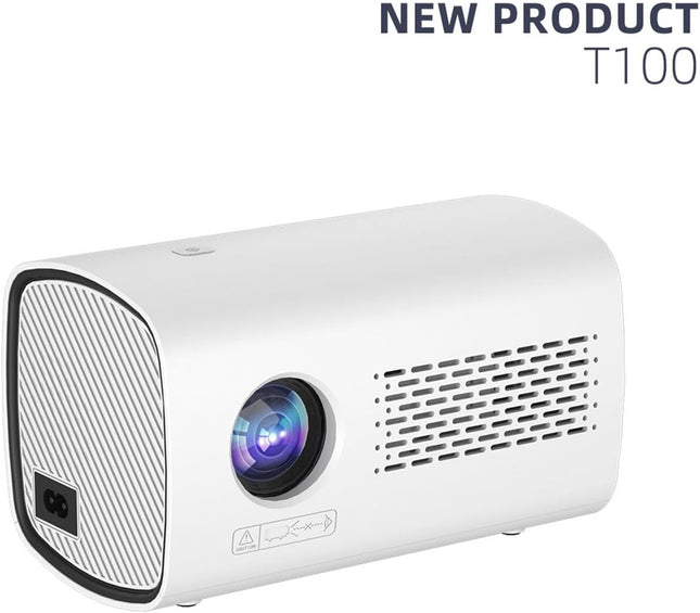 Joleritc T100 mini projector λευκό πλάγια όψη