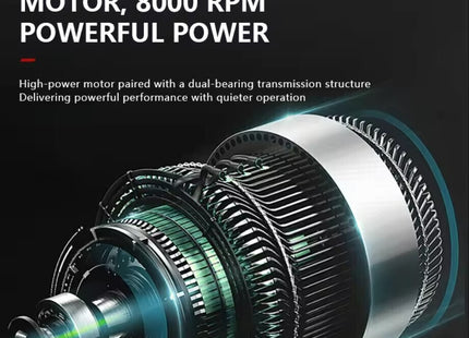 Απεικόνιση κινητήρα υψηλής ταχύτητας 8000 RPM της Kemei KM-T420