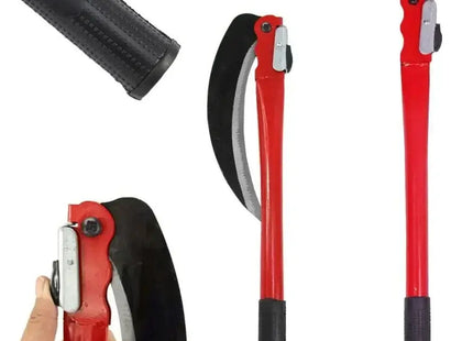 Πτυσσόμενο δρεπάνι Kmt Tools σε ανοιχτή και κλειστή θέση με μαύρη λαβή