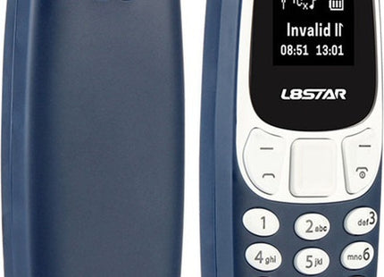 L8STAR BM10 μπλε mini κινητό τηλέφωνο εμπρός και πίσω