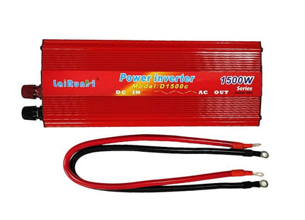 LaiRunH inverter αυτοκινήτου 1500W 12V κόκκινο με συσκευασία
