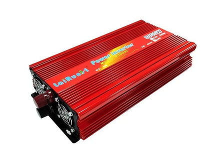 LaiRunH inverter αυτοκινήτου 3000W 24V κόκκινο με καλώδια