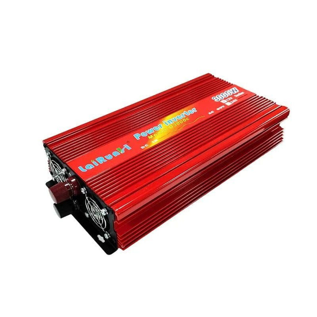 LaiRunH inverter αυτοκινήτου 3000W 24V κόκκινο με καλώδια