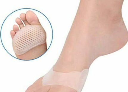 Διάφανο μαξιλαράκι σιλικόνης για μετατάρσιο σε πόδι με ένθετη προβολή πέλματος