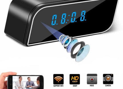 Ρολόι κάμερα WiFi με ενδείξεις 1080p, ανίχνευση κίνησης και εφαρμογή