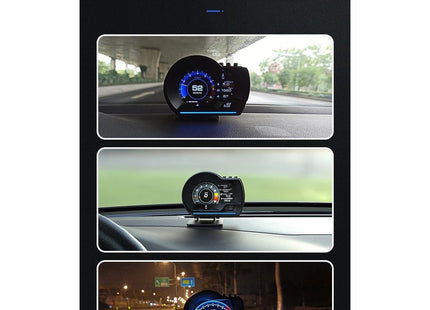 Ψηφιακό όργανο OBD2+GPS τοποθετημένο στο ταμπλό αυτοκινήτου