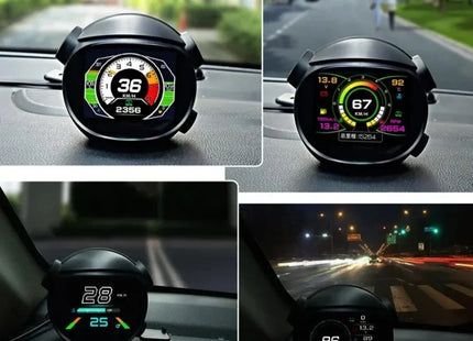 Ψηφιακό ταχύμετρο OBD2 4002-99 σε χρήση ημέρα και νύχτα