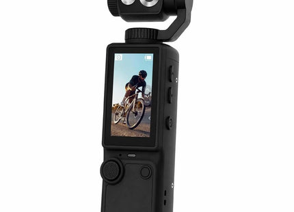 Μαύρη OZCT Q8 action camera με έγχρωμη οθόνη και ρυθμιζόμενη κεφαλή