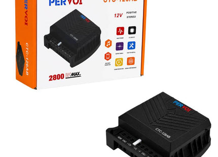 Ενισχυτής ήχου αυτοκινήτου PerVoi CTC-126AB 12V μαζί με τη συσκευασία 2800W MAX
