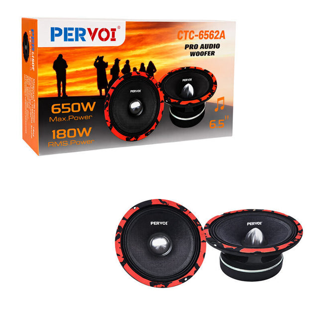 Ηχεία Αυτοκινήτου Pervoi Ηχείο Αυτοκινήτου Woofer 6.5 Ιντσών 650W CTC-6562A