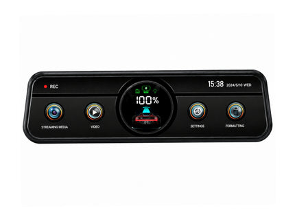 PerVoi Q8 καθρέπτης αυτοκινήτου dash cam 4K WiFi με διπλή κάμερα και οθόνη αφής