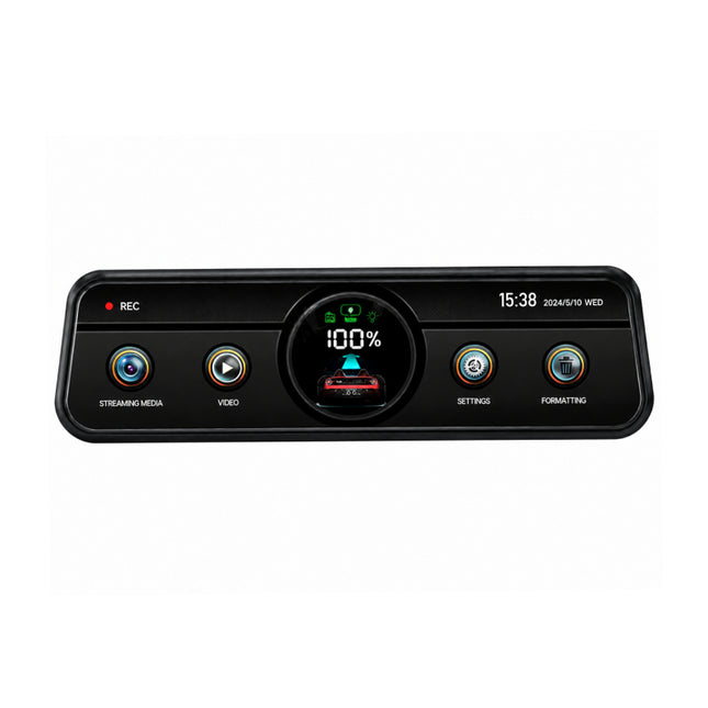 PerVoi Q8 καθρέπτης αυτοκινήτου dash cam 4K WiFi με διπλή κάμερα και οθόνη αφής