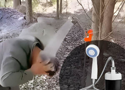 Φορητό ντους κάμπινγκ για εξωτερικό ξέπλυμα και χρήση σε φυσικό χώρο