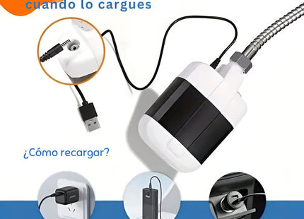 Φορητό ντους κάμπινγκ με USB φόρτιση και επαναφορτιζόμενη αντλία νερού