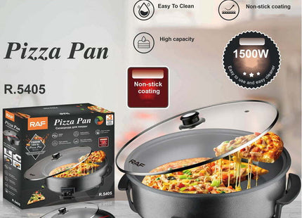 RAF R.5405 pizza pan με αντικολλητική επίστρωση 1500W και περιστροφικό χειριστήριο