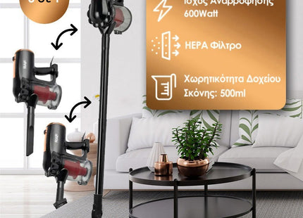 RAF R-8672 χαρακτηριστικά 600W HEPA φίλτρο και δοχείο σκόνης 500ml