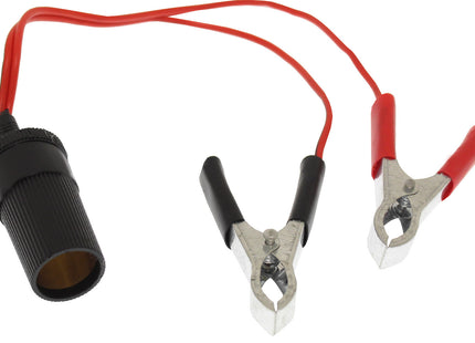 Rchang W14257 αντάπτορας αναπτήρα αυτοκινήτου 12V με κόκκινο και μαύρο κροκοδειλάκι