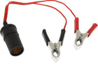 Rchang W14257 αντάπτορας αναπτήρα αυτοκινήτου 12V με κόκκινο και μαύρο κροκοδειλάκι