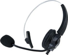 Μαύρο headset RJ9 με μικρόφωνο για συμβατά σταθερά τηλέφωνα
