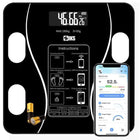 SIKS smart ζυγαριά Bluetooth μαύρη με μπαταρίες και οθόνη εφαρμογής