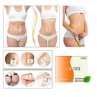 Συσκευασία Slim Patch 30 επιθεμάτων και εικόνες εξωτερικής εφαρμογής σε διαφορετικά σημεία του σώματος