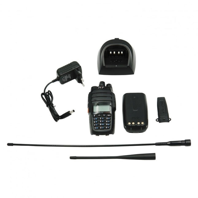 TYT TH-UV8000D πομποδέκτης με βάση φόρτισης, τροφοδοτικό, μπαταρία, κλιπ και κεραίες