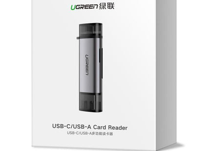 Συσκευασία Ugreen USB-C USB-A card reader με εικόνα προϊόντος