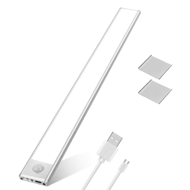 Ασημί Smart LED φωτιστικό Visionhub 40cm με αισθητήρα κίνησης και καλώδιο USB