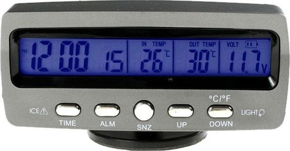 Ψηφιακή οθόνη VST-7045V με ώρα, εσωτερική και εξωτερική θερμοκρασία και ένδειξη τάσης 11,7V