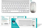 Weibo WB-8066 ασύρματο λευκό πληκτρολόγιο US και ποντίκι με συσκευασία