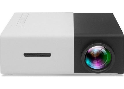 YG300 2025 mini projector μαύρο και λευκό