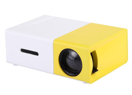 YG300 2025 mini projector κίτρινο και λευκό